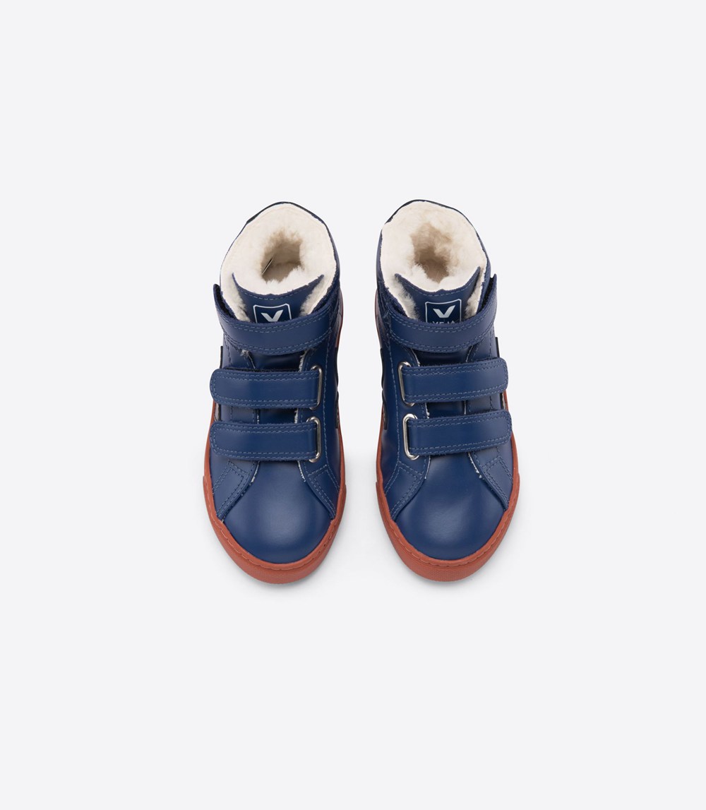 Veja Sneakers Barn - Esplar Mid Fured - Blå - 526138-HRS